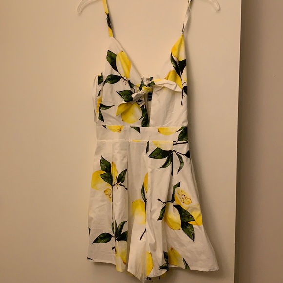 Helen Owen x AQUA lemon print romper - Picture 2 of 7